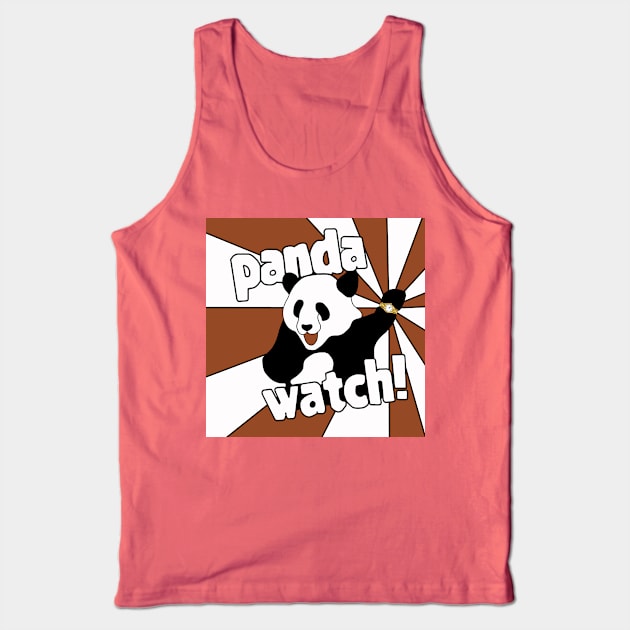 Panda Watch Tank Top by CassiTees